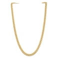 thumbnail image 3 of Diamond2Deal 10K Jaune Gold 6.75 mm Solide Miami Cubain Chain Collier for Women 20, 3 of 6