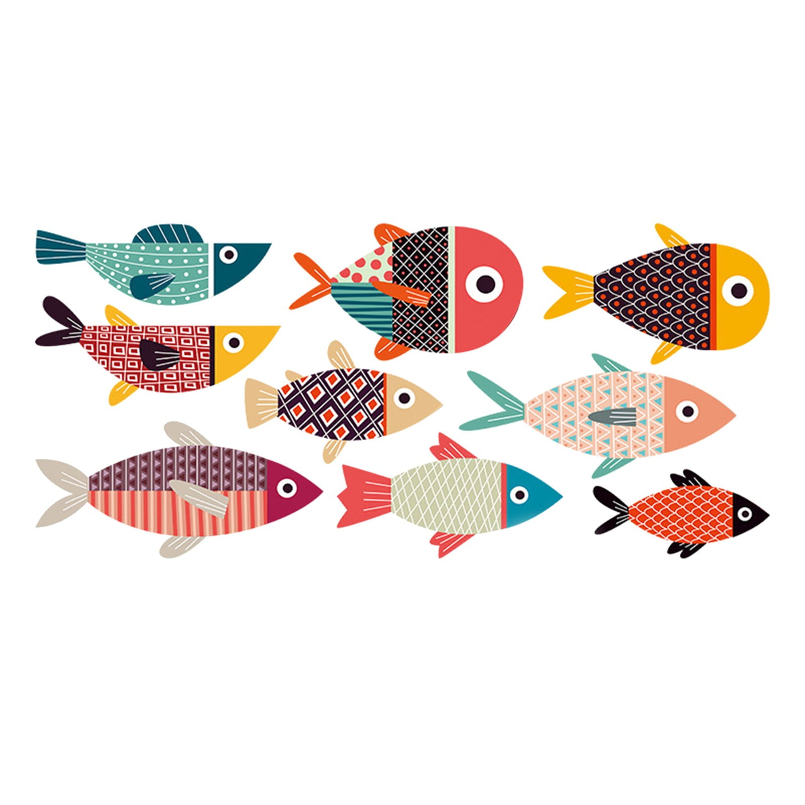 Wiueurtly Sticker Party Favors Cartoon Fish Stickers Personality