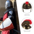 thumbnail image 3 of Casco romano, casco de gladiador, casco espartano, casco de guerrero romano, accesorio de fiesta de Cosplay, 3 of 8