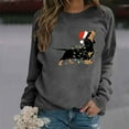 thumbnail image 4 of Cute Dog Sweatshirts for Women 2025 Long Sleeve Dog Graphic Sweatshirt for Lovers Pullover Tops, 4 of 8