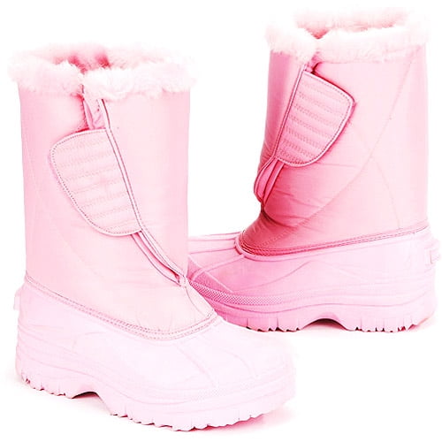 Girls' Faux Fur Lined Winter Boots - Walmart.com
