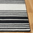 thumbnail image 3 of SAFAVIEH Metro Cletus Striped Runner Rug, Ivory/Black, 2'3" x 8', 3 of 8