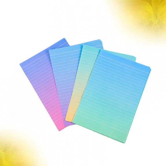 OUNONA 4 Sets Stationery Envelope and Letter Paper Set Assorted Colors Smooth Writing Paper for Notes and Letters