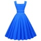 thumbnail image 3 of Vestido Midi sin mangas de fiesta de lunares oscilantes con escote cuadrado Sexy informal a la moda para mujer Pompotops ghjkhdj3049, 3 of 4