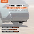 thumbnail image 2 of VEVOR Attelage de Remorque Classe 3, Récepteur de 2 Pouces, Cadre en Tube d'Acier Q455B, Compatible avec Toyota Rav4 2019-2023, 6000 lbs, Attelage Multi-Fit pour Monter des Balles, Porte-Balles, Porte-Vélos, Crochet de Remorquage, Noir, 2 of 9