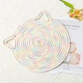 thumbnail image 5 of Nomeni Kitchen Gadgets Cat Ears Household Japanese Style Hanging Cotton Thread Woven Dining Table Creative Insulation Pad, 5 of 6