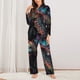 thumbnail image 2 of Fotbe Colorful Plant Turtle A Conjunto de Pijama de Manga Larga para Mujer con Estampado, Ropa de Dormir de 2 Piezas, Conjunto de Casa Suave y Cómodo con Bolsillos-XX-Large, 2 of 7