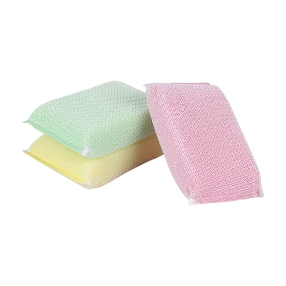 QTOCIO Cleaning Sponge, Kitchen Cleaning Thickened Double Sided Non Stick Dishwashing Sponge Strong Decontamination Soft Protective Gear Does Not Damage The Of Tableware