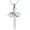 Silver-Blue, variant on Infinity Love Cross Cremation Jewelry Ashes Religious Cross Urn Pendant Necklace for Women Men Pet Ashes Memorial Keepsake Jewelry