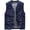 (Casual 36)Dark Blue, variant on Winter Vest for Men Casual Sleeveless Jacket Big & Tall Fashion Solid Color V-Neck Zippered Pullover Multi-Pocket Denim Jacke Top Plus Size