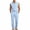 Light Blue, variant on LEKWK Men Linen Sets Outfits 2 Piece Sleeveless Button Down Collared Tops and Tie Waist Straight Leg Pants Lightweight Summer Fashion Beach Vacation Outfits