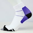 thumbnail image 2 of Penkiiy Socks for Men Men Women Low Canister Movement Take A WalkTowel Cotton Breathable Socks Purple Socks, 2 of 3