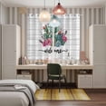 thumbnail image 6 of Curtains 84 Inches Long 2 Panels, Summer Tropical Plants Grommets Window Treatment Curtain, Farmhouse Cactus Wooden Grain Thermal Curtains Drapes for Living Room/Bathroom, 6 of 9