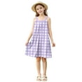 thumbnail image 4 of THDHVS Dresses for Girls,Girls Dress,Girls and Toddlers' Knit Sleeveless Tank Play Dress Purple 4-5 Years, 4 of 8