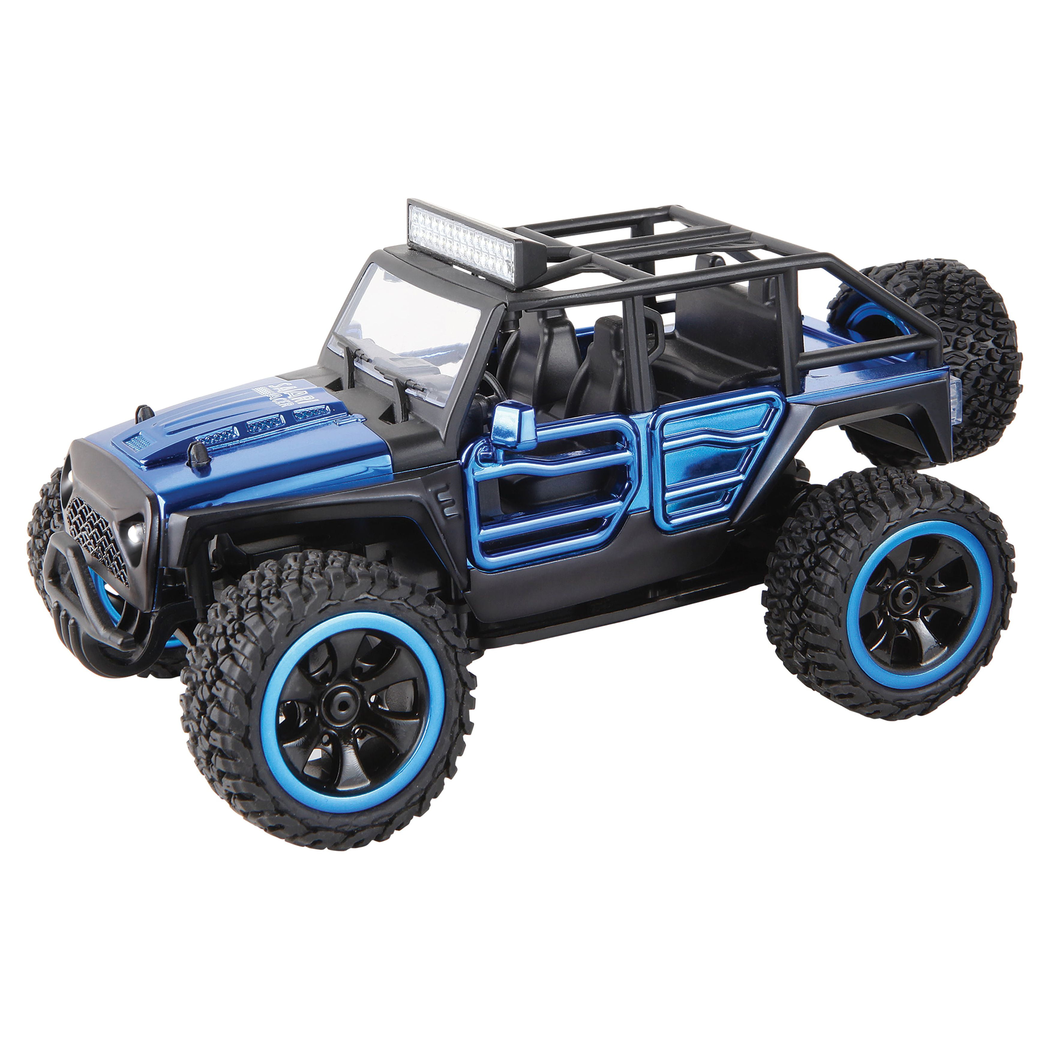 Power Craze Safari Racer High Speed Buggy- Blue - Remote Control- 1:24 Scale- Indoor or Outdoor Play