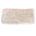 thumbnail image 2 of GUOOL Shaggy 5cm Pile Silky Sheepskin Rug Faux Area Rug, Non Shed Washable Bedside White Grey, 2 of 9
