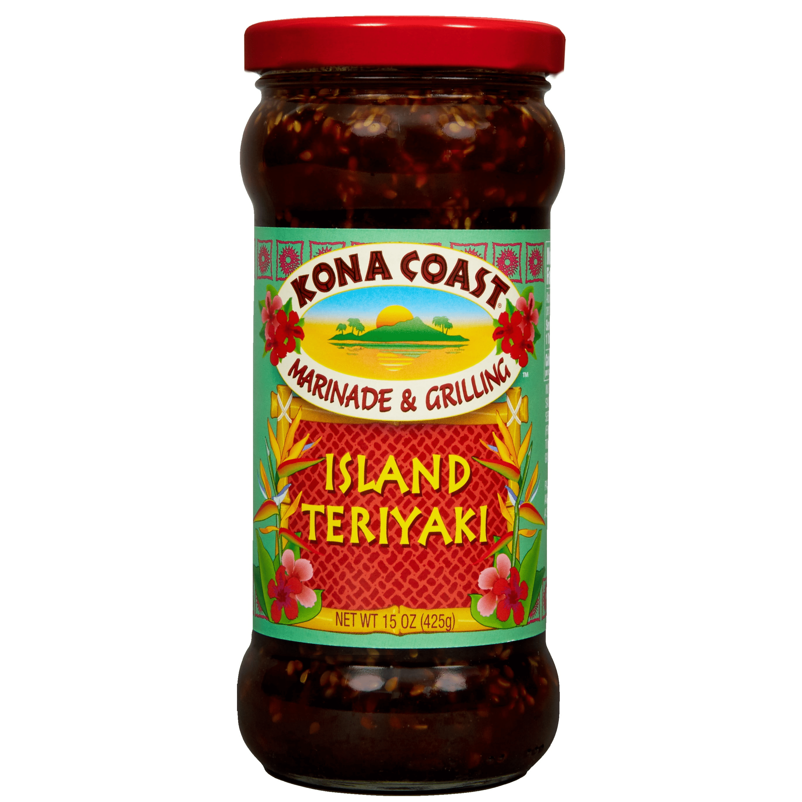 Kona Coast® Island Teriyaki Marinade & Grilling Sauce, 15 oz Jar