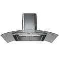 thumbnail image 2 of CAMPANA PARED KCP60580 KUTCHEN CRISTAL CURVO 80cm Acero Inox, 2 of 4