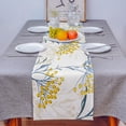 thumbnail image 4 of Table Runner Dresser Scarves 72 Inch Long, Summer Wildflower Plant Floral Linen Dining Table Runners Summer Flower Leaf Tabletop Scarf for Wedding Holiday Party Kitchen, 4 of 7