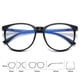 thumbnail image 2 of Gafas con luz azul que cambian de color, gafas retro de moda con marco completo para mujeres y hombres, marco negro brillante Afortunado Sencillez, 2 of 4