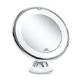 thumbnail image 1 of Mistaha LED Lighted Makeup Mirror with 10X Magnification and Suction Cup, 18 LEDs, 360° Rotation, Energy-Efficient, Elegant Design, Battery Powered, ABS+PP+Stainless Steel+Glass Materials, 12.5cm, 1 of 7