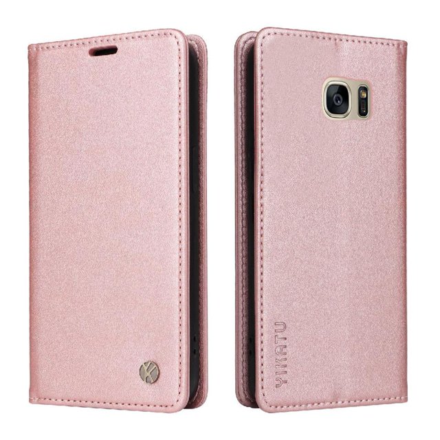 Funda para Samsung Galaxy S7 Estuche de Cuero PU Tipo Cartera con Ranuras para Tarjetas y Cierre Magnético
