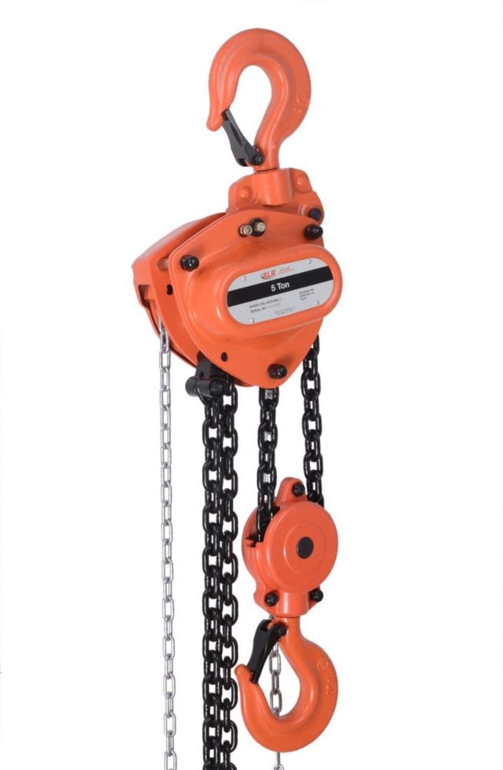 Atlas Lifting And Rigging Chain Hoist 5 Ton 30' Chain With Overload