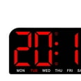 thumbnail image 6 of CoudarTitie Big LED Large Digital Clock Wall Mount Oversize LED Digital Clock with Date Week Red, 6 of 9
