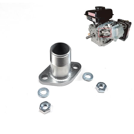 Predator 79cc Harbor Freight SS NPT Threaded 3/4 Exhaust adaptor.