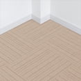 thumbnail image 6 of Roma Stripe Rib Beige Residential 24 in. x 24 in. Peel and Stick Carpet Tile Square 60 Sq. ft. 15 Tiles Per Box, 6 of 12
