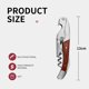thumbnail image 2 of Wine Opener - Professional Corkscrew - Bottle Opener with Foil Cutter and Cap Opener for Wine Bottles - Manual Wine Key for Waiters, 2 of 5