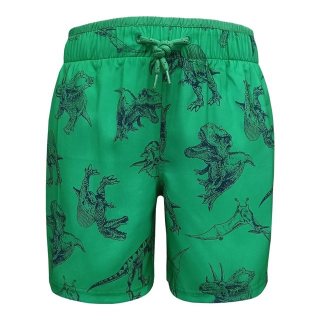 Traje de Baño Simply Basic Talla 10 Sustentable Ajustable de la Cintura Diseño Dinosaurios Verde
