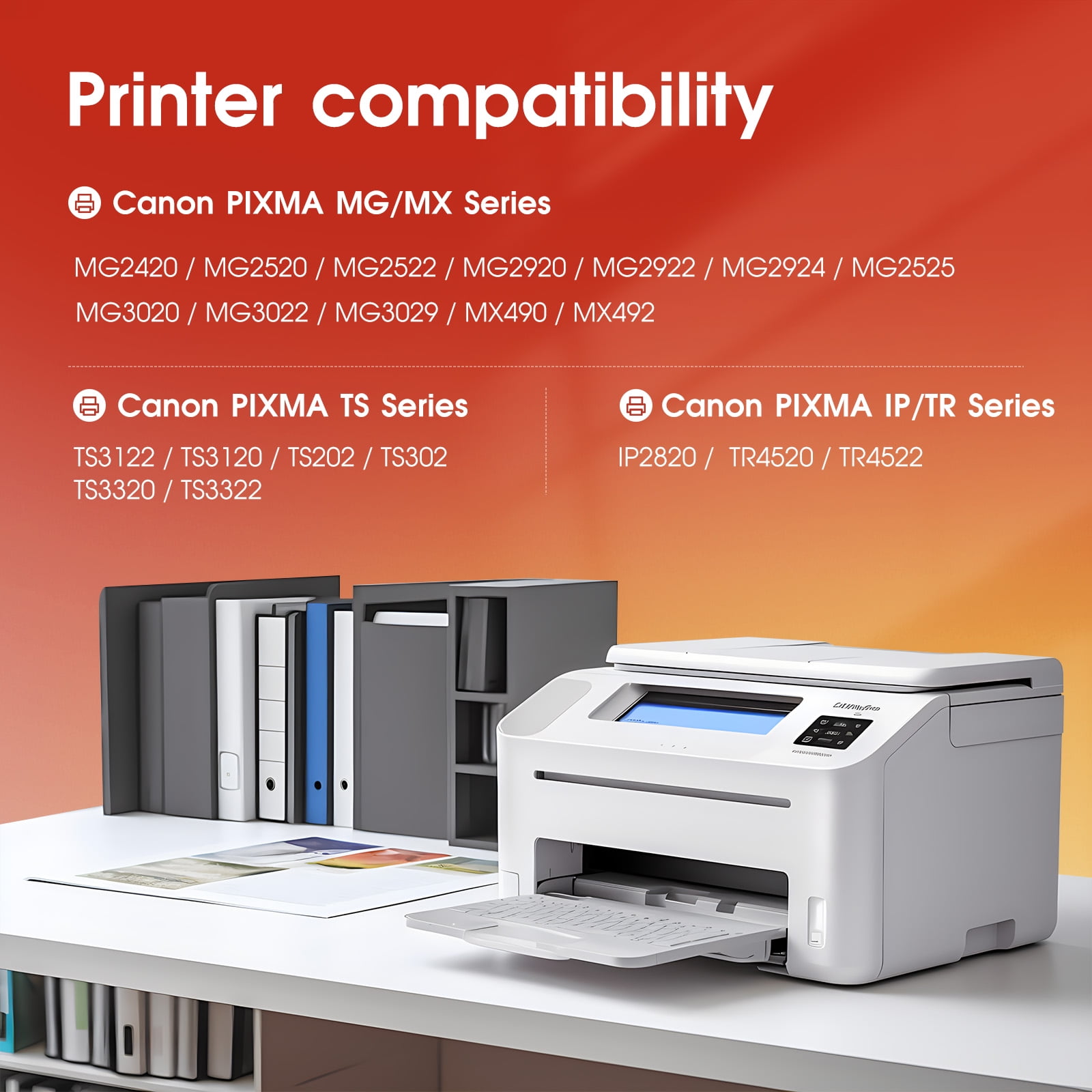 245XL 246XL Ink Cartridges for Canon Ink 245 and 246 PG-245XL CL-246XL 243 244 XL PG-243 CL-244 for Canon Pixma MG2522 TS3122 MX492 MX490 MG3022 MG2922 MG2520 Printer(1 Black, 1 Tri-Color)