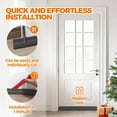 thumbnail image 6 of Moqsnm Weather Stripping 39 inch Door Draft Stopper Under Door Draft Blocker Doors Sweep Noise Stopper Strong Adhesive Draft Guard, Gray, 6 of 6