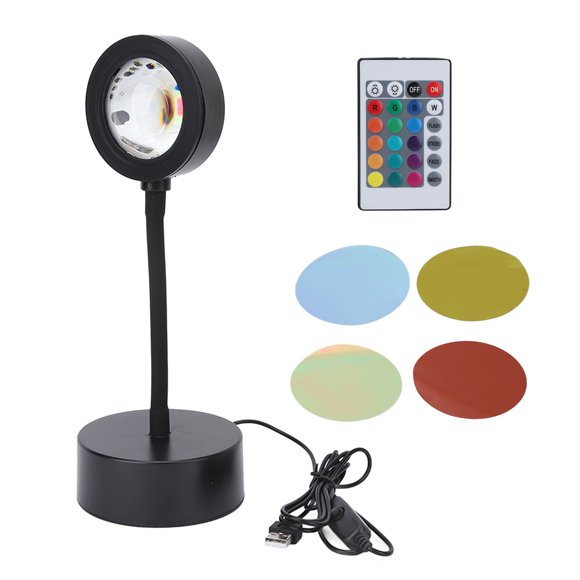 Sunlight Lamp,Sunset Projection Light 15 Remote Control Sunlight Lamp Sunset Lamp Night Light Highly Versatile