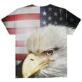 thumbnail image 2 of 4th of July American Bald Eagle Eye Flag All Over Youth T Shirt Multi YLG, 2 of 2