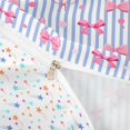 thumbnail image 4 of spefrowx Lined Bow Twin Duvet Cover for Girls, Pink Blue Stripe Abstract Twin Bedding, Stars Reversible, 2pcs, 1 Duvet Cover and 1 Pillowcase, 4 of 6