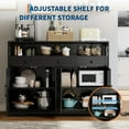 thumbnail image 5 of 51" Farmhouse Buffet Sideboard Cabinet with Storage , Kitchen Storage Pantry Cabinet with Drawers,  Wood Cupboard Hutch, Coffee Bar Station Table for Kitchen, Living Room, Dining Room, 5 of 8