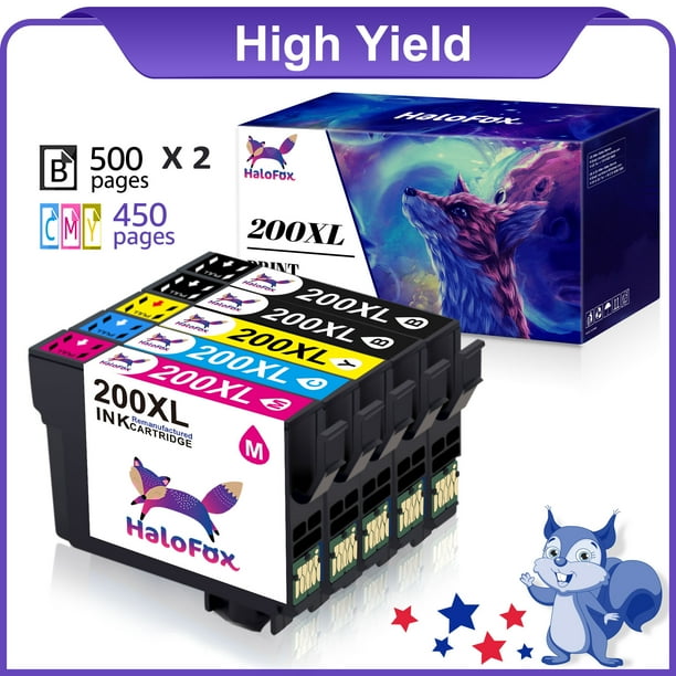 200XL Ink Cartridge Replacement for Epson 200 Ink Works with Expression