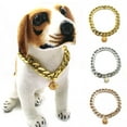 thumbnail image 3 of CSCHome Dog Necklace Collar,Small & Medium Dog Accessories,Cat Chain,Gold Cat Collar 11.8inch(Silver), 3 of 5