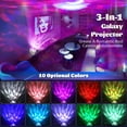 thumbnail image 2 of Galaxy Projector 3 in 1 Ocean Wave Projector Night Light Star Projector with Remote Voice Control, Galaxy Cloud 360 Pro Star Projector for Ceiling for Adults Kid Adult Bedroom Gift with 43, 2 of 5