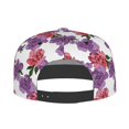 thumbnail image 4 of Fotbe Peonies Flat Bill Visor Cap Classic Snapback Hat Polyester Foam Trucker Hat Trucker Cap Adjustable Baseball Cap, 4 of 9