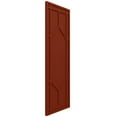 thumbnail image 2 of Ekena Millwork 15"W x 50"H True Fit PVC Shaker Fixed Mount Shutters, Pepper Red (Per Pair - Hardware Not Included), 2 of 9