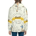 thumbnail image 6 of Kdxio Golf Icons And Golfer Pattern Kids Boys Girls Zip Up Hoodie 3D Printed Hooded Sweatshirt Hoody Coat with Pocket 7-12 Y-Small, 6 of 6