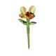 thumbnail image 5 of Mini flor de cristal, flor artificial, regalos creativos, figura floral coleccionable Amarillo claro, 5 of 9