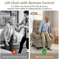 thumbnail image 4 of Power Lift Recliner for Elderly and Adults, HSUNNS Heavy Duty Electric Lift Chair with Side Pockets, Recliner Chair with Anti-slip Function, recliner on sale or clearance, Brown, 4 of 12