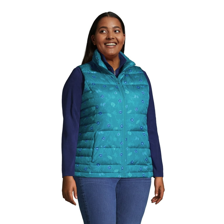 Plus size down vest sales