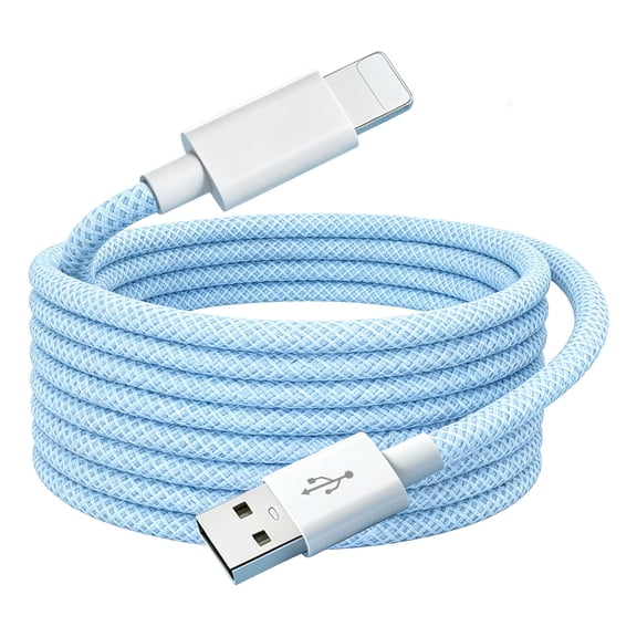 USB-A to Lightning Cable, 6 ft Usb to Lightning Charging Cable, Blue