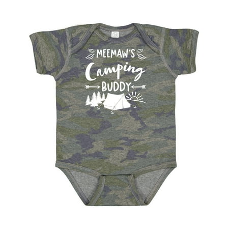 

Inktastic Meemaws Camping Buddy Gift Baby Boy or Baby Girl Bodysuit