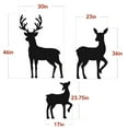 thumbnail image 7 of Best Choice Products 3-Piece 46in 2D Deer Family Silhouette Set, Outdoor Christmas Yard Decor w/ Buck, Doe, Fawn - Black, 7 of 7